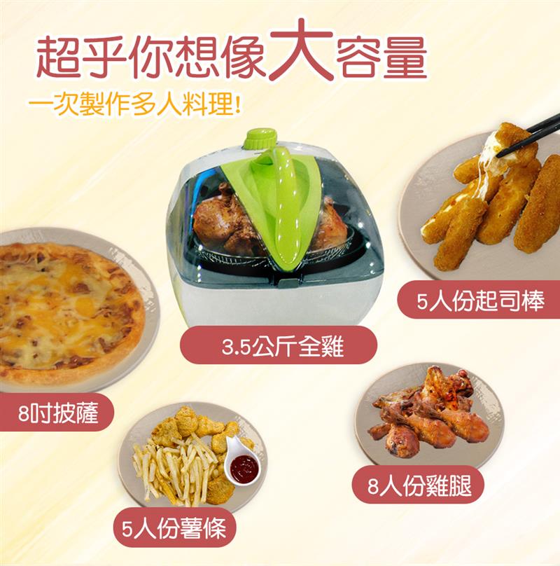 【母親節限定優惠】第二代氣炸鍋送掛脖扇